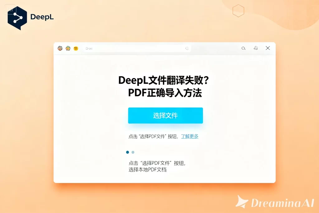 DeepL文件翻译失败？PDF、Word 全格式正确导入方法
